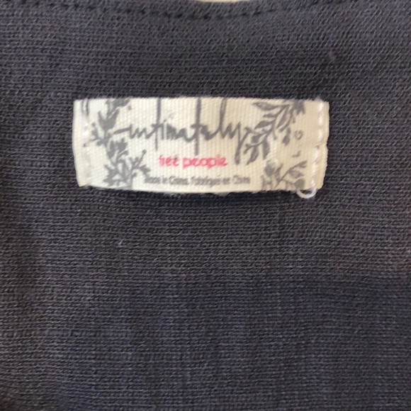 Free People Intimately dark grey corset tank top - Picture 4 of 7